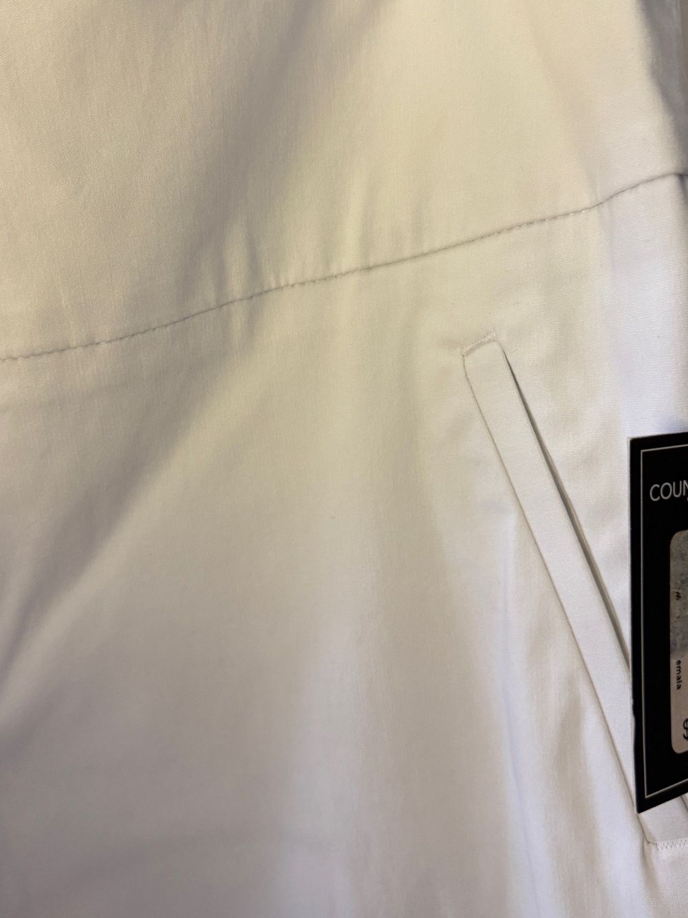 Counterparts White Slim Stretch Crop Pants size Large - Picture 4 of 6